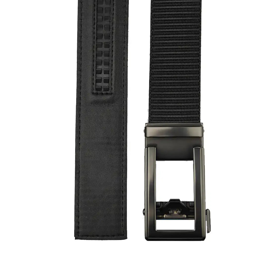 Classic Charcoal Buckle - Nylon Ratchet Belt